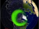 A NOAA auroral map for October 25.